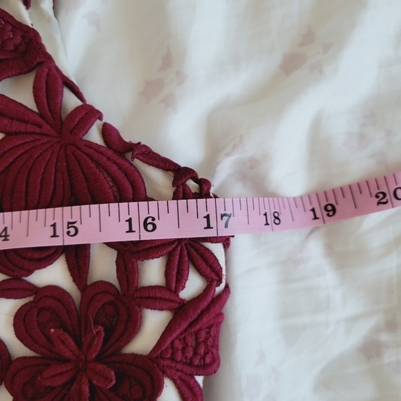 J. Crew Collection Burgundy Floral Dress - Picture 14 of 16